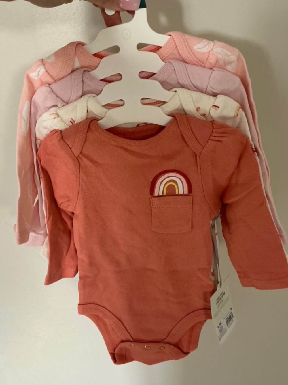 NWT Long Sleeve Onsie 4-Pack Size 0-3M